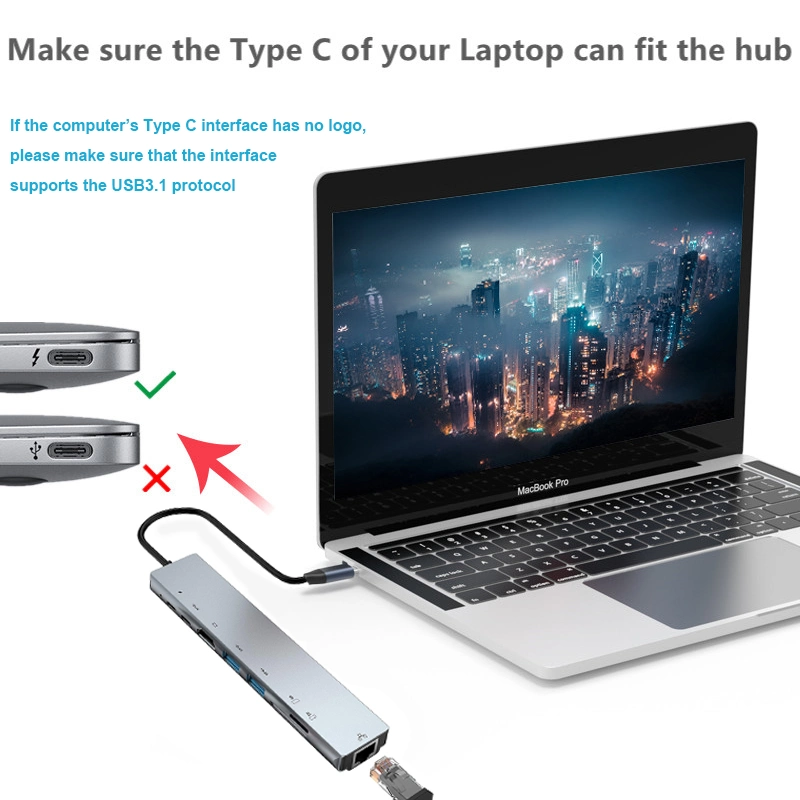 Type C Hub 5 in 1 Docking Station